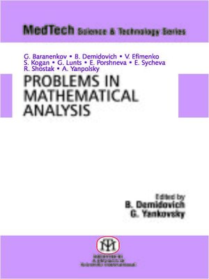 cover image of Problem in Mathematical Analysis